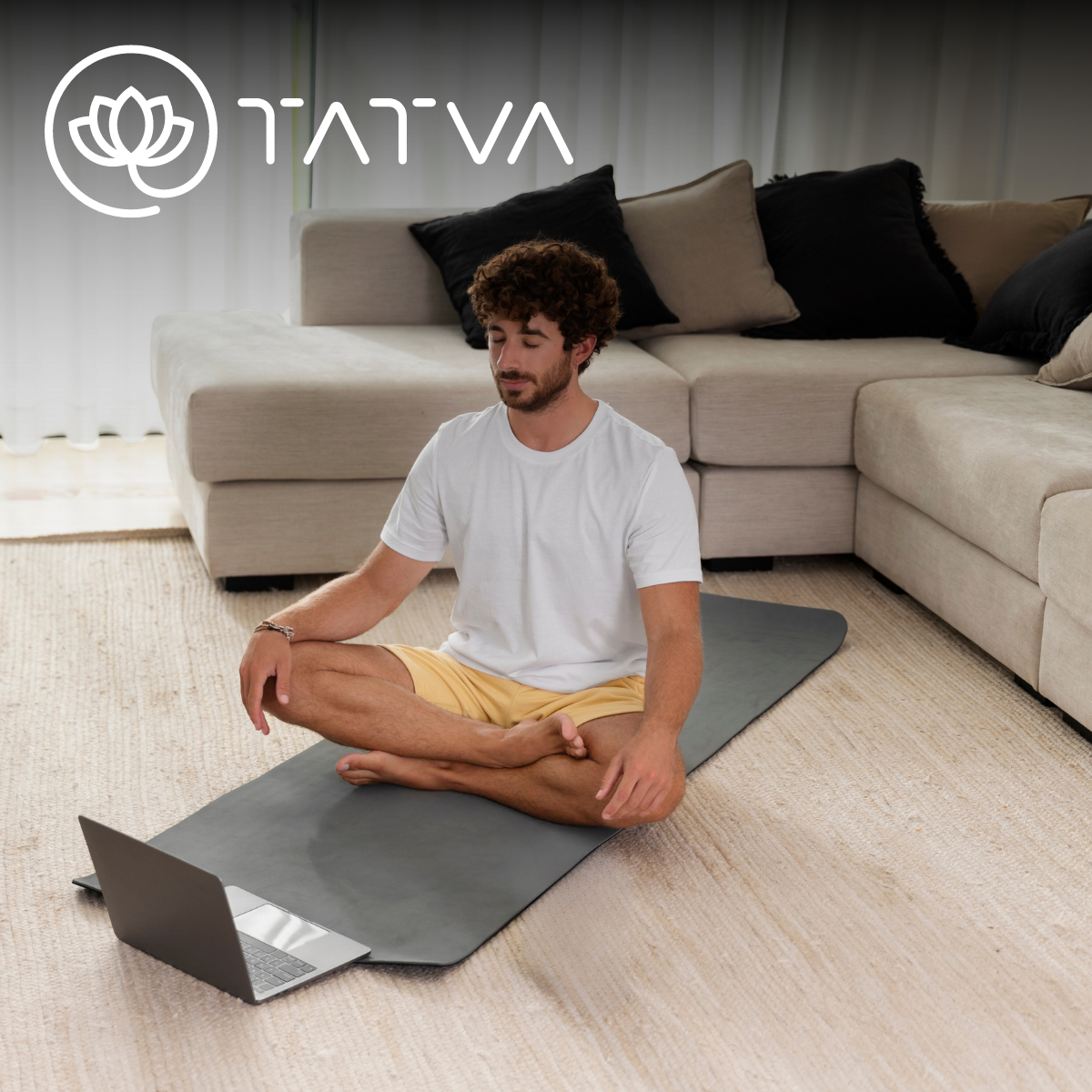 Teacher doing yoga
